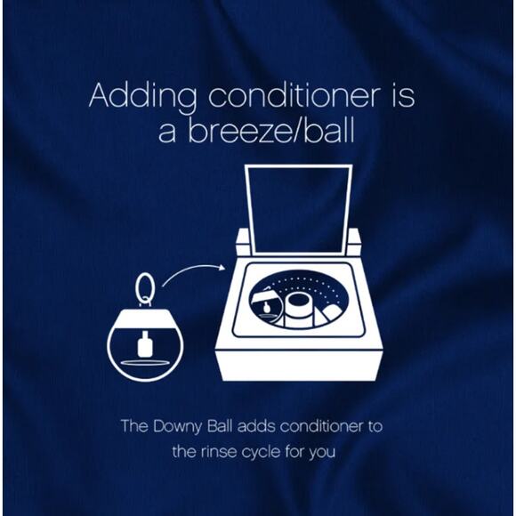 Ultra Downy Ball Fabric Softener Dispenser for Top Load Washer Laundry Accessory - Picture 3 of 6